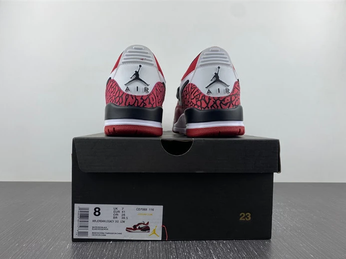6190 Jordan Legacy 312 Low Chicago Red. CD7069-116. WellDesigned 387
