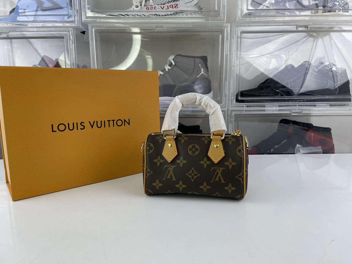 6225 LV Nano Speedy Brown Bag, (16 x10 x 7.5cm) Popular 139