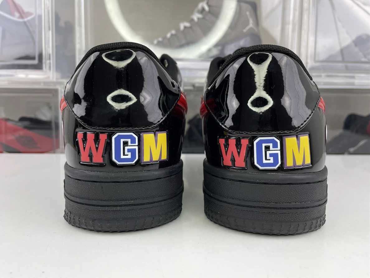 6285 Bape Black Red bright shoes AllSeason 2782