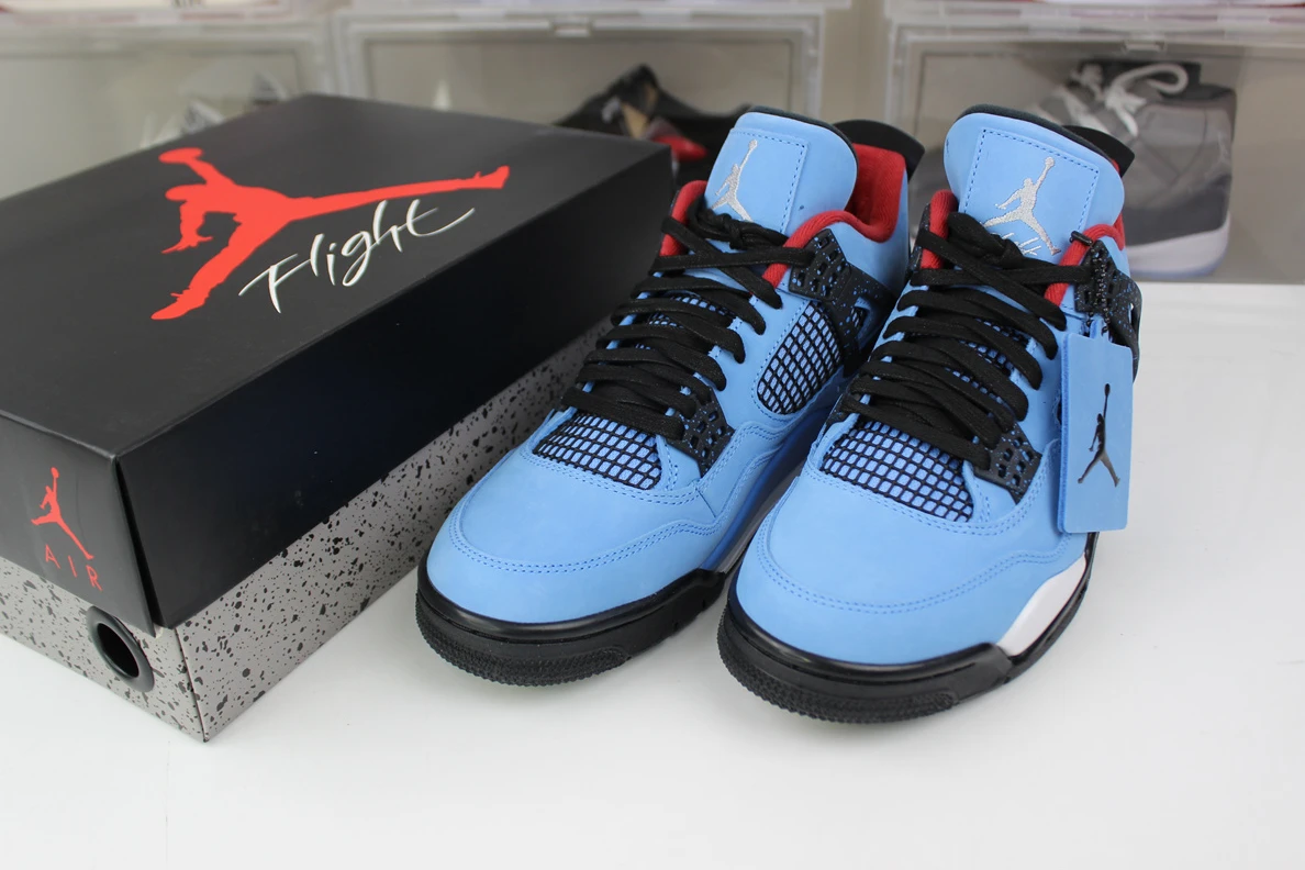 6331 GOAT Air Jordan 4 Blue Travis Scott Affordable 805