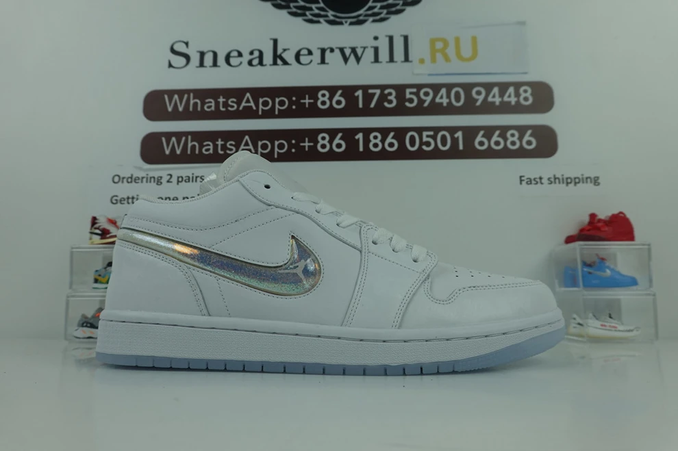 6335 1代 Air Jordan 1 Low White Silver GoAnywhere 585
