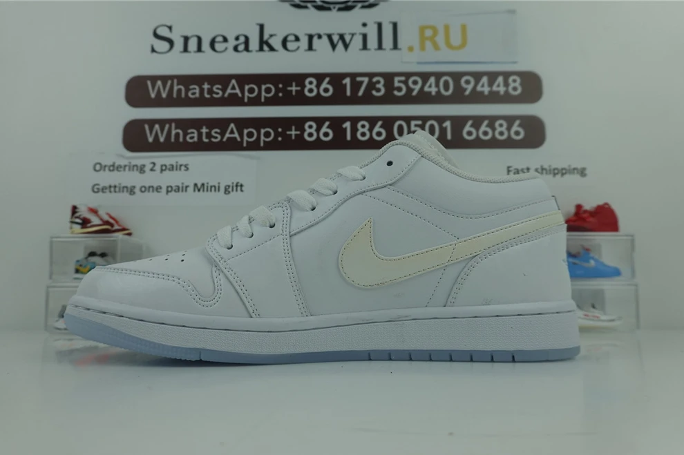 6335 1代 Air Jordan 1 Low White Silver GoAnywhere 585
