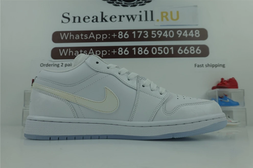 6335 1代 Air Jordan 1 Low White Silver GoAnywhere 585