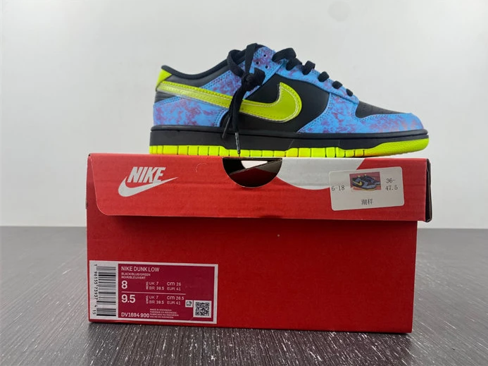 6404 Nike Dunk Low SE Acid Wash Baltic Blue Volt DV1694- Fashionable 1818