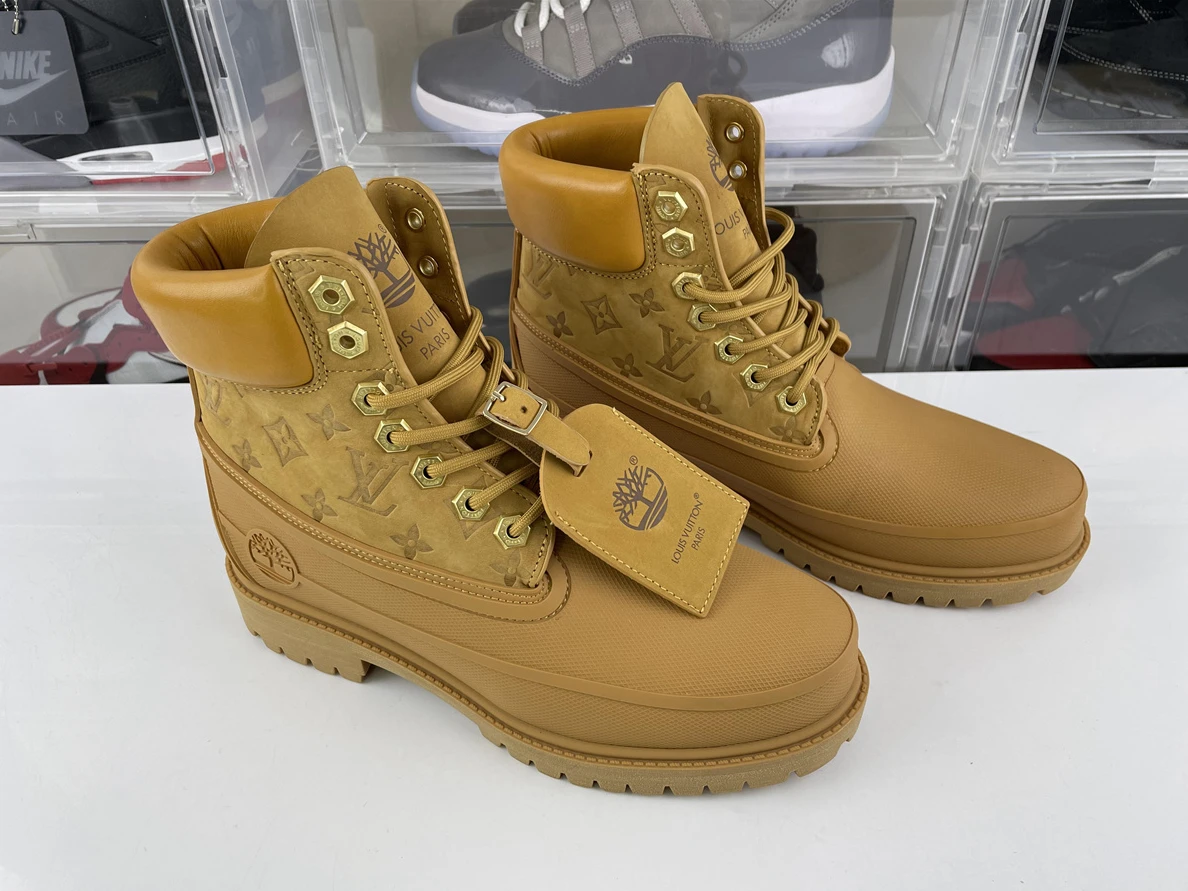 6414 Louis Vuitton Timberland High Boost Yellow Brown BestValue 185