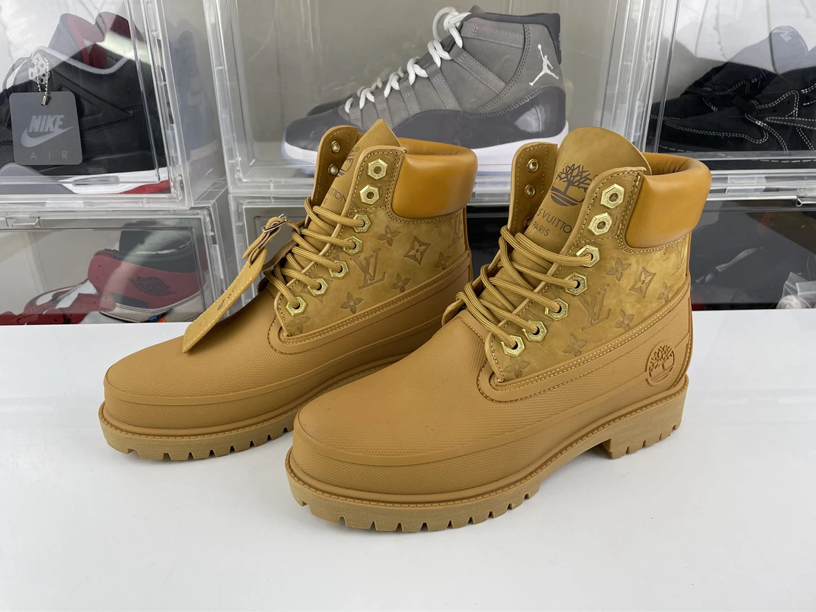 6414 Louis Vuitton Timberland High Boost Yellow Brown BestValue 185