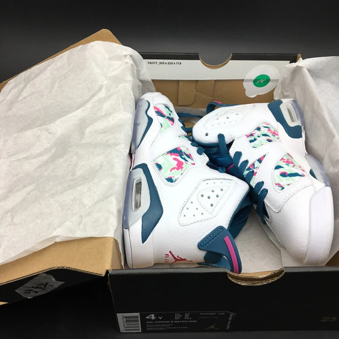 648 Jordan 6 Retro White Laser Fuchsia Green Abyss 543390 HighQuality 987