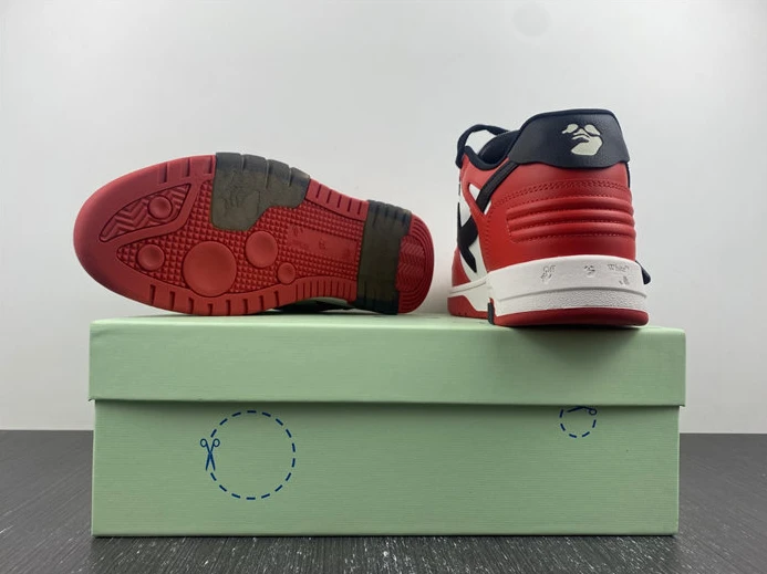6496 OFF-WHITE Out Of Office OOO Low Tops Black White Red OMIA189S22LEA Affordable 1428