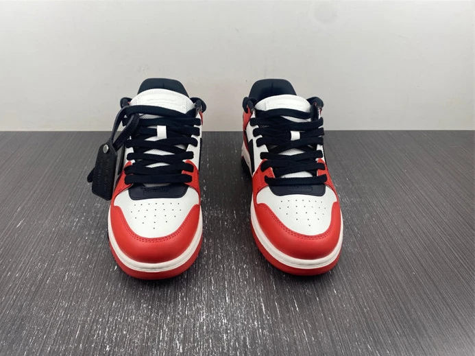 6496 OFF-WHITE Out Of Office OOO Low Tops Black White Red OMIA189S22LEA Affordable 1428