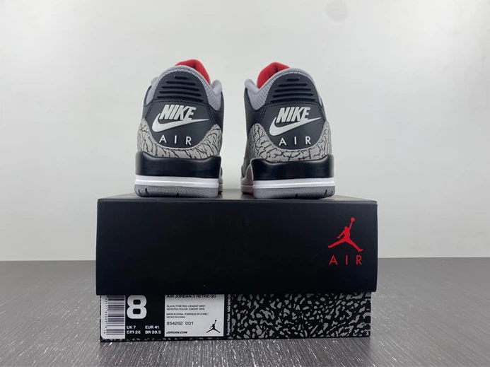 6547 Jordan 3 Retro Black Cement 854262- StreetReady 723