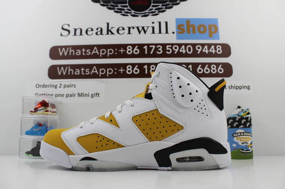 6569 GOAT Air Jordan 6 Yellow Ochre Affordable 401