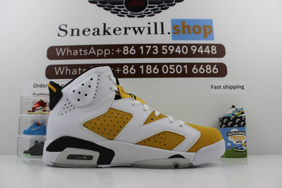 6569 GOAT Air Jordan 6 Yellow Ochre Affordable 401