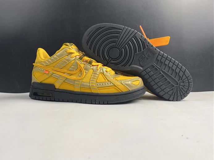 6775 Nike Air Rubber Dunk Off-White University Gold CU6015- Fashionable 2137