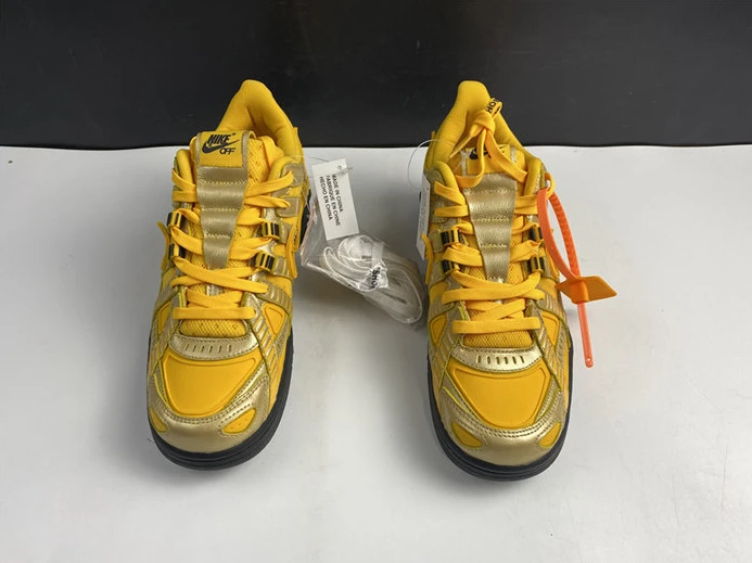 6775 Nike Air Rubber Dunk Off-White University Gold CU6015- Fashionable 2137