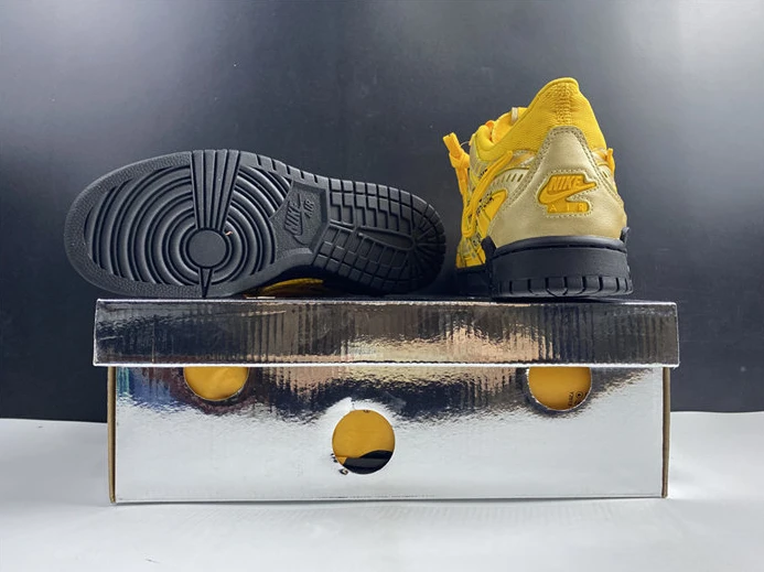6775 Nike Air Rubber Dunk Off-White University Gold CU6015- Fashionable 2137