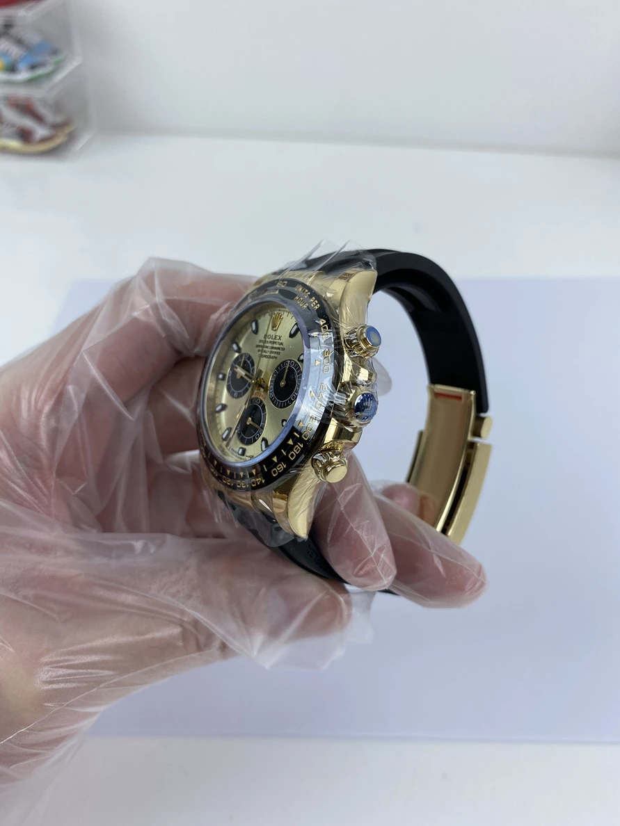 6853 Rolex Trithong watch Golden colorway, 4130 machine (40x12.2mm) BestValue 341