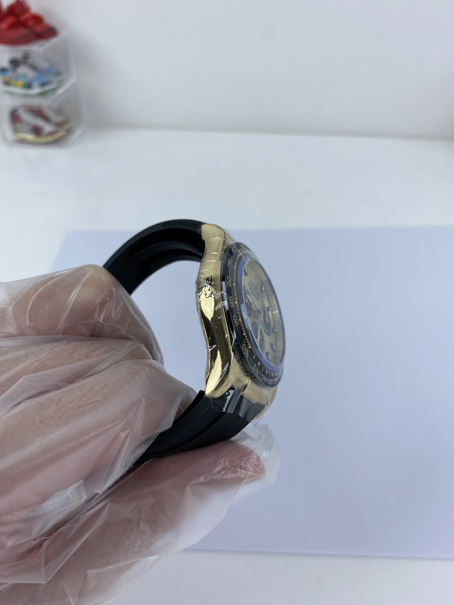 6853 Rolex Trithong watch Golden colorway, 4130 machine (40x12.2mm) BestValue 341