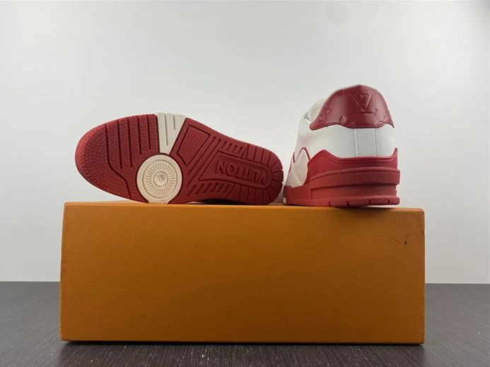 6950 Louis Vuitton Trainer White Red Signature 1AAGZO ModernLook 1516