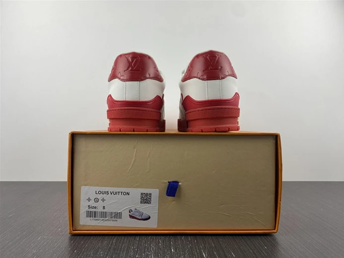 6950 Louis Vuitton Trainer White Red Signature 1AAGZO ModernLook 1516