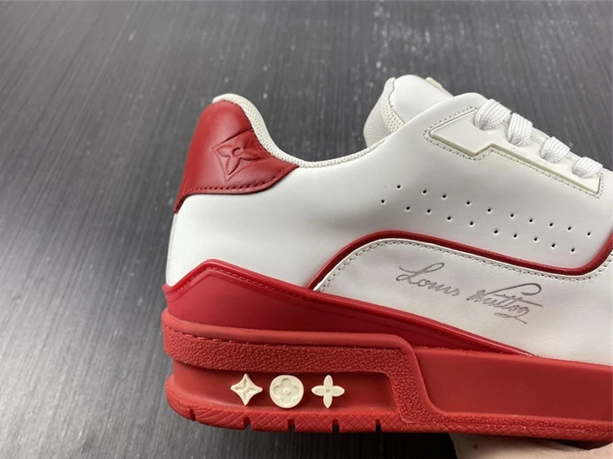 6950 Louis Vuitton Trainer White Red Signature 1AAGZO ModernLook 1516
