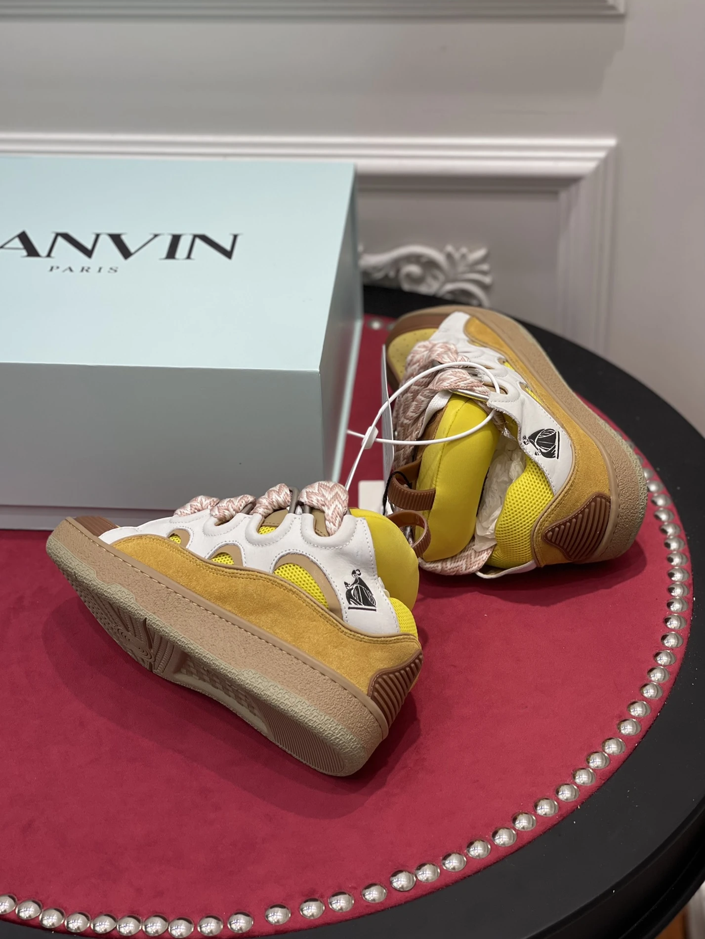 7137 Lanvin Leather Curb Beige Yellow FM-SKRK11-DRAG-H AllSeason 1476