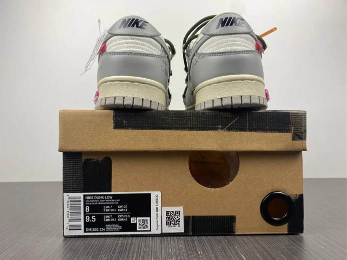 7497 Nike Dunk Low Off-White Lot 22 DM1602- Comfortable 1900