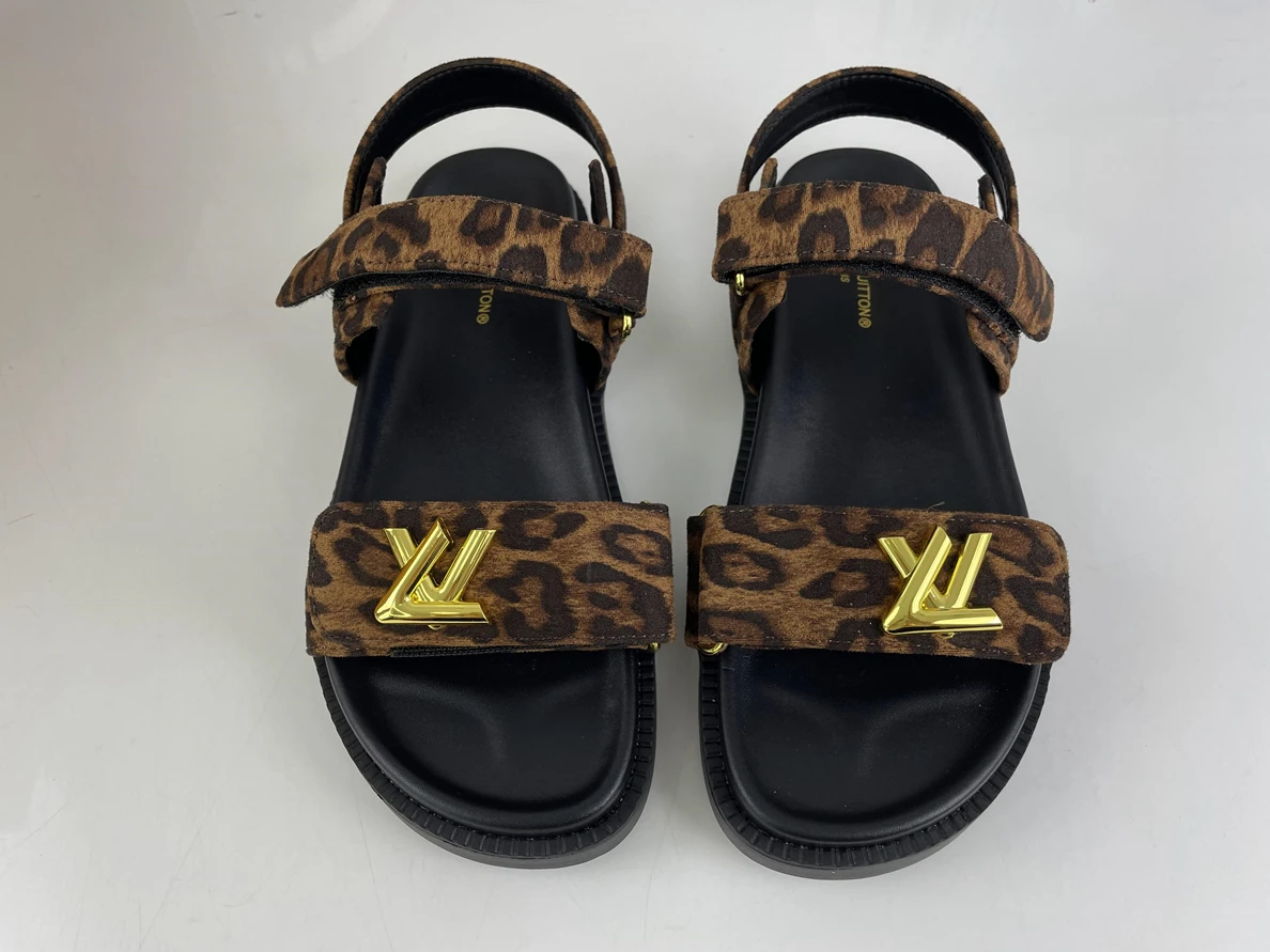 7605 LV brown Leapard print beach sandals (EU35-45 ) Affordable 158