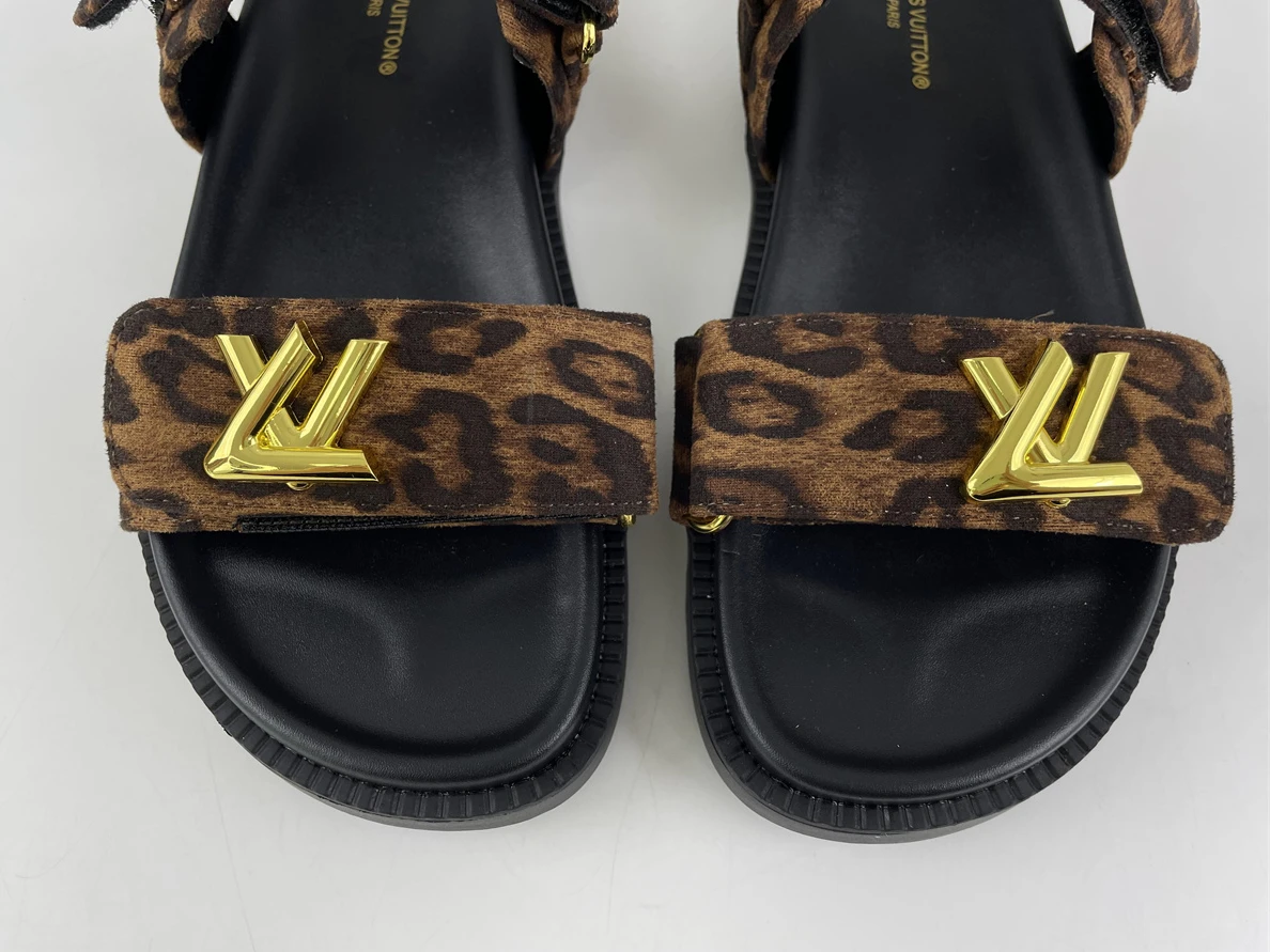 7605 LV brown Leapard print beach sandals (EU35-45 ) Affordable 158