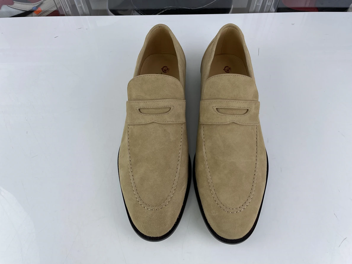 7642 Loro piana summer walk Tan color Suede GoodFit 3540