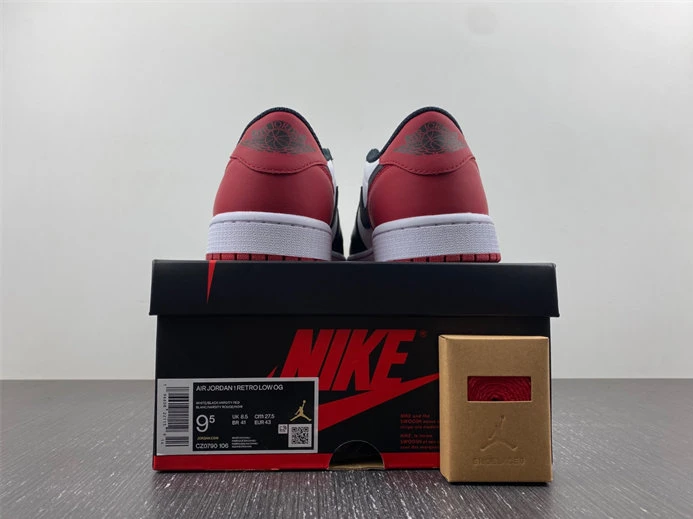 7771 Jordan 1 Low Black Toe CZ0790- TopPick 623