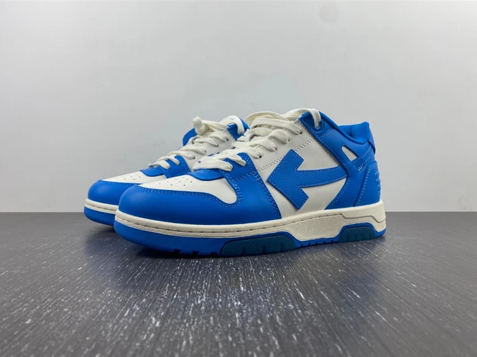 7779 OFF-WHITE Out Of Office OOO Low Tops White Blue OMIA189F22LEA SmartChoice 1431