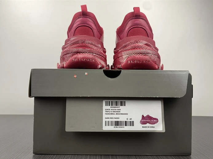 7878 BLCG Triple S Faded Red  524039 W3CN3 Affordable 3347