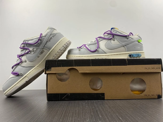 7901 Nike Dunk Low Off-White Lot 48 DM1602- HighQuality 2344