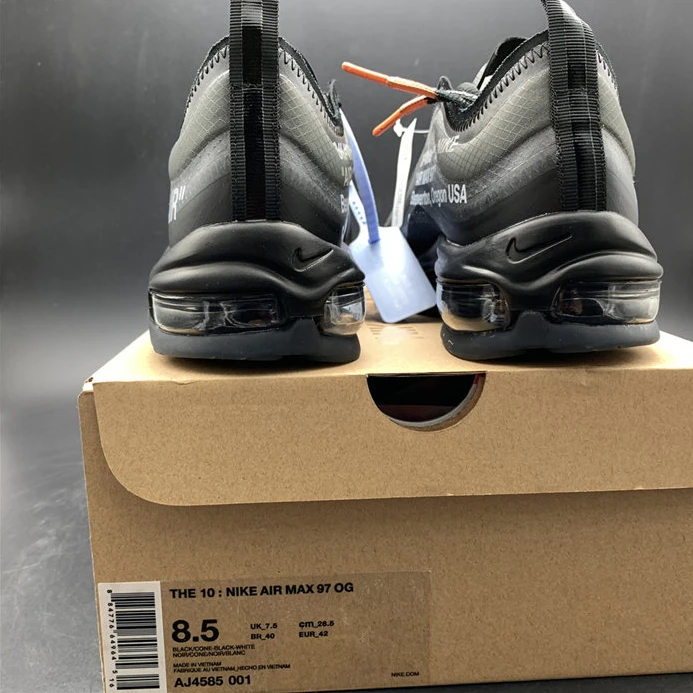 7997 Nike Air Max 97 Off-White Black AJ4585- Trendy 2650