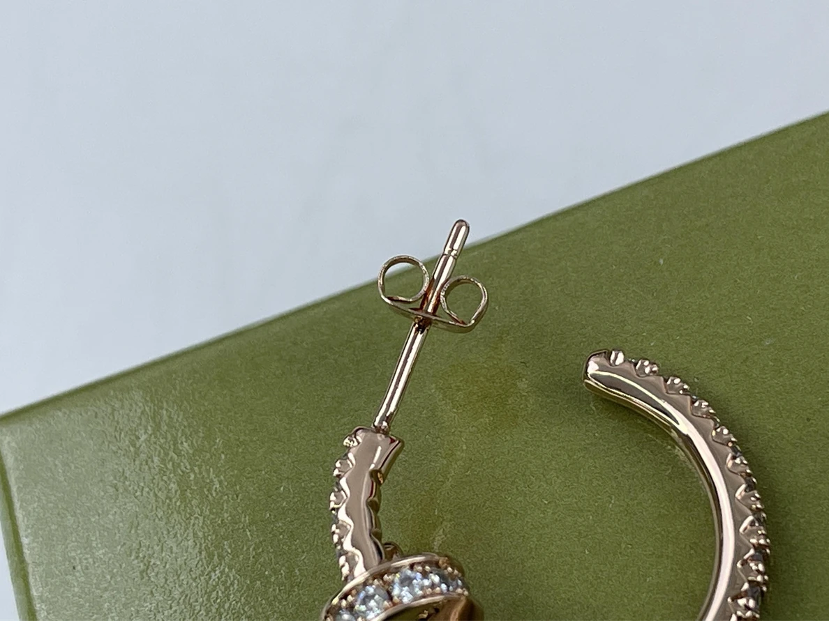 8006 Cartier gold Earring with diamonds (price for each pcs) DailyWear 132