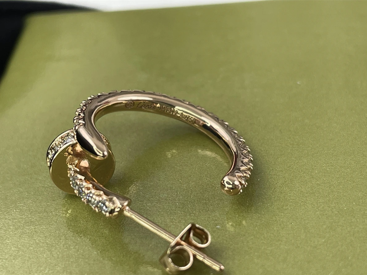 8006 Cartier gold Earring with diamonds (price for each pcs) DailyWear 132
