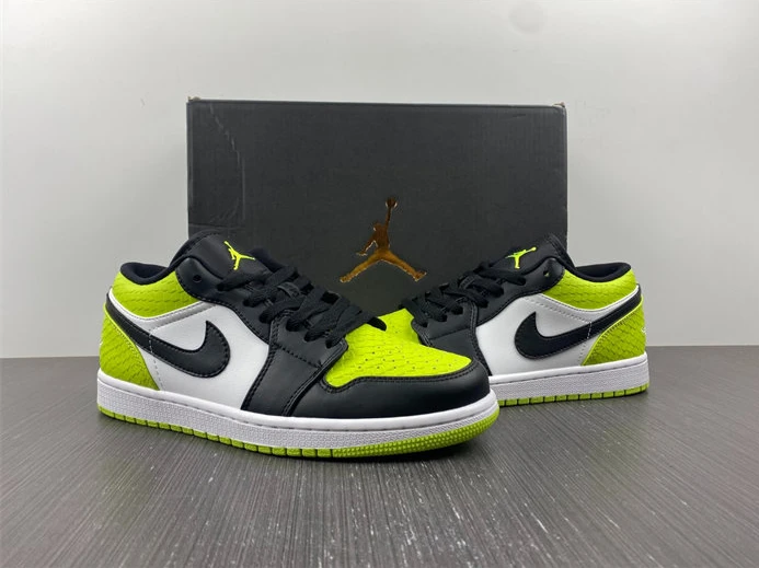 8299 Jordan 1 Low Snakeskin Vivid Green DX4446- StreetReady 671