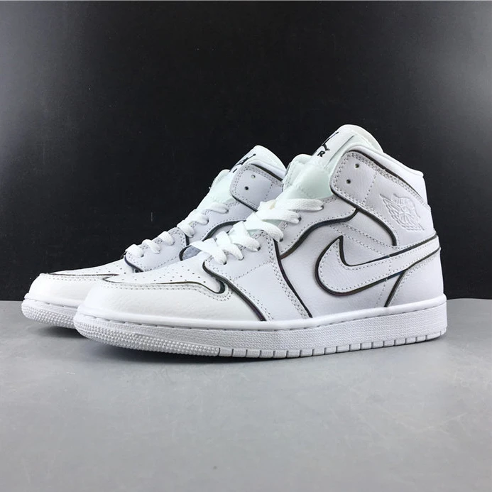 8311 Jordan1 Mid Iridescent Reflective White CK6587- Comfortable 529