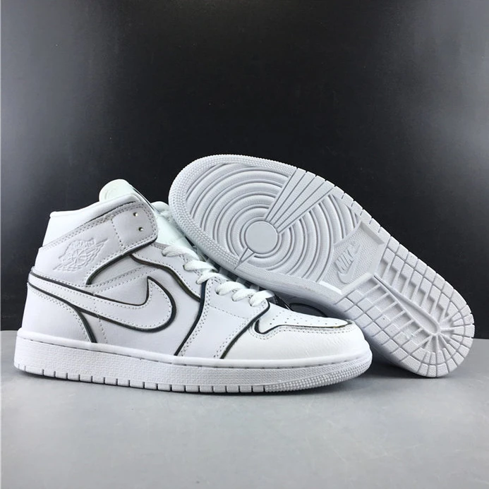 8311 Jordan1 Mid Iridescent Reflective White CK6587- Comfortable 529