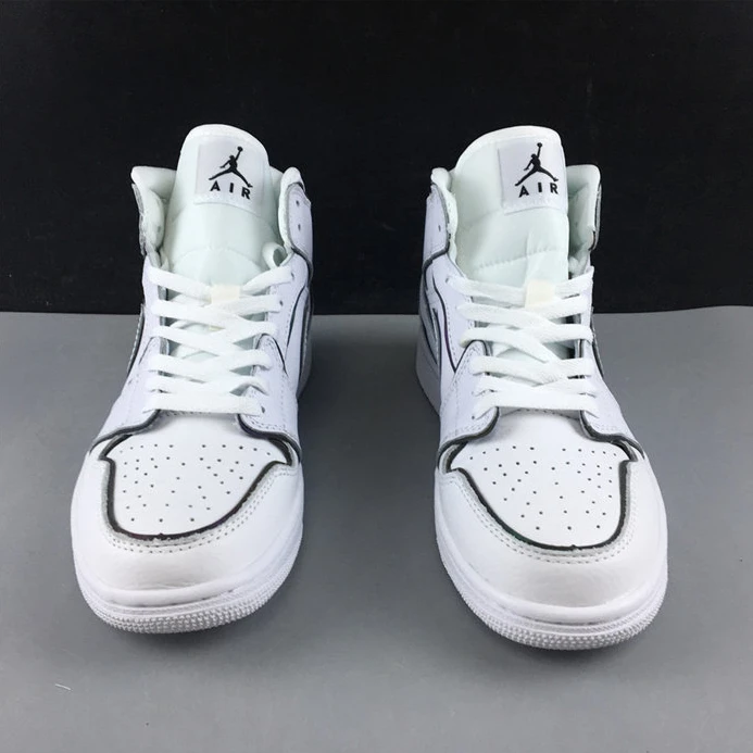 8311 Jordan1 Mid Iridescent Reflective White CK6587- Comfortable 529