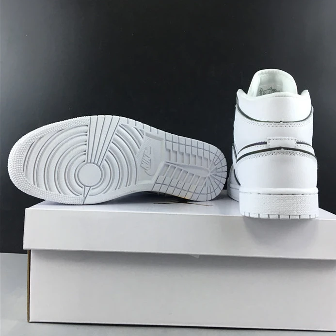 8311 Jordan1 Mid Iridescent Reflective White CK6587- Comfortable 529