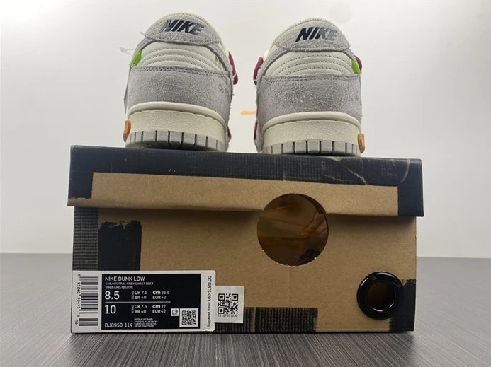 8452 Nike Dunk Low Off-White Lot 35 DJ0950- TopPick 1945