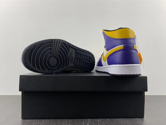 8617 Jordan 1 Mid Lakers DQ8426- Fashionable 435