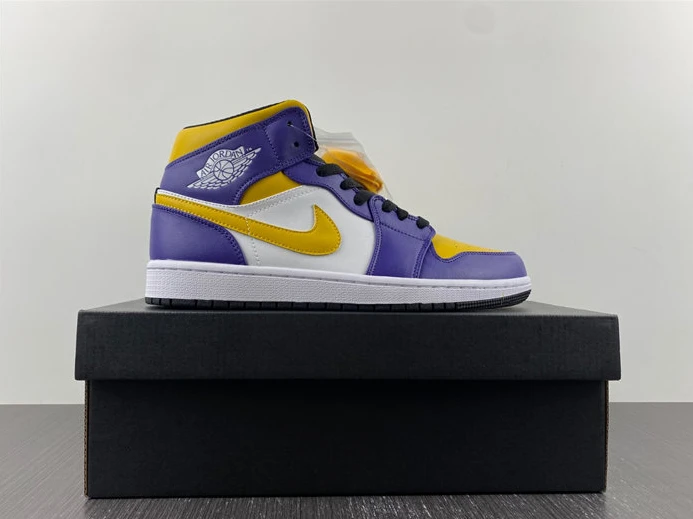 8617 Jordan 1 Mid Lakers DQ8426- Fashionable 435