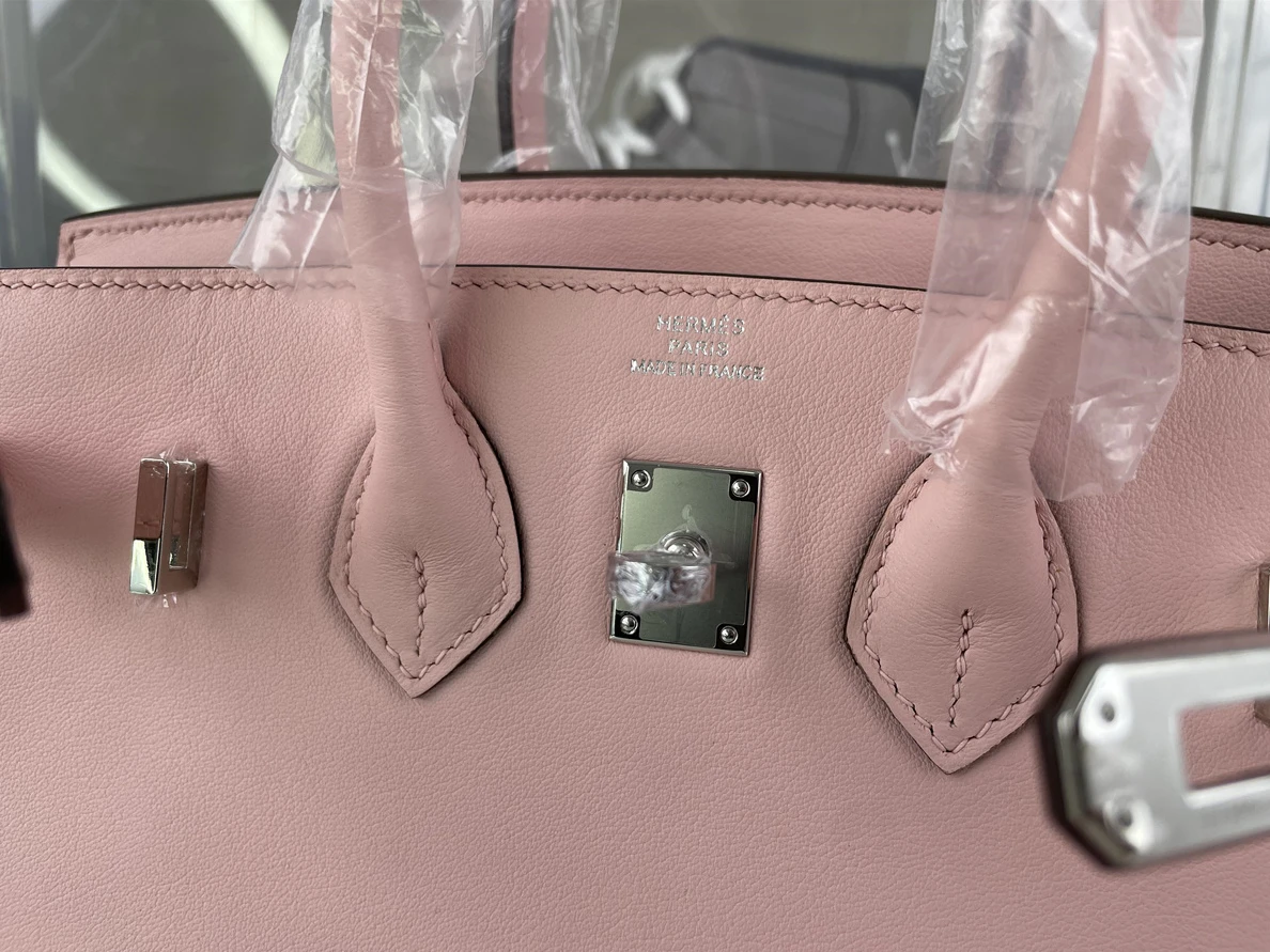 8799 Hermes Pink full hand made bag, ( 25 x 20 x 14cm) GoAnywhere 218
