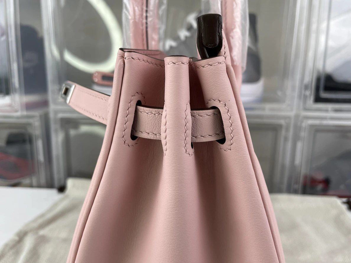 8799 Hermes Pink full hand made bag, ( 25 x 20 x 14cm) GoAnywhere 218