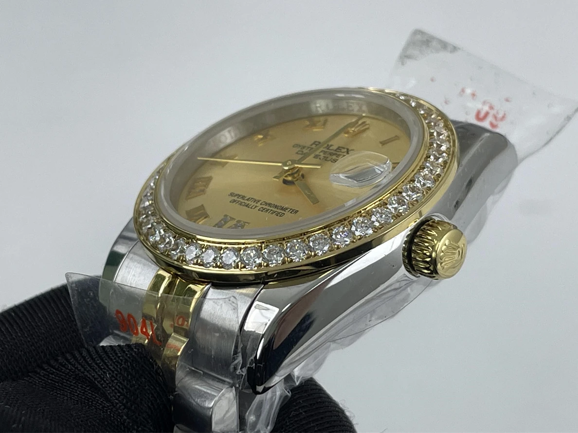 9064 Rolex Ladies Date-Just Gold watch with diamonds (36mm) WellDesigned 316