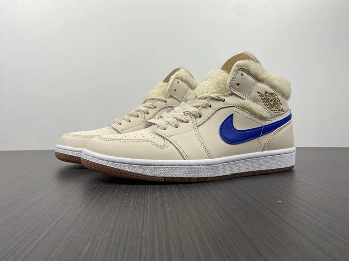 9102 Jordan1 Mid Fleece Pearl White DO2207- SportInspired 444