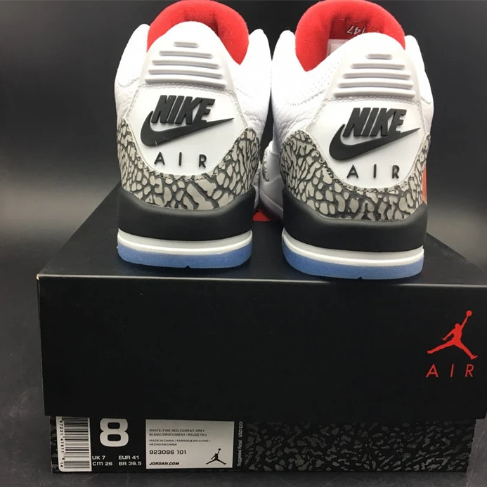 9213 Jordan3 Free Throw Line White Cement 923096- HighQuality 775