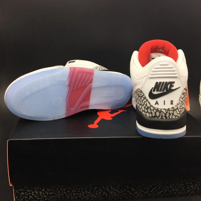 9213 Jordan3 Free Throw Line White Cement 923096- HighQuality 775